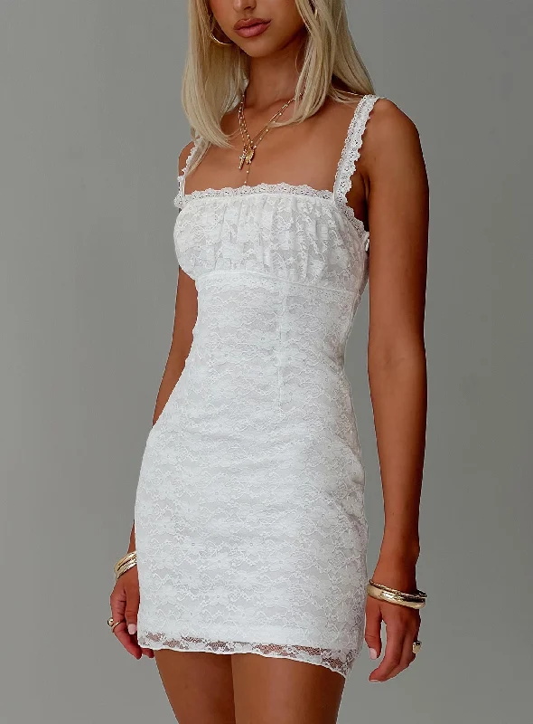 Can't Miss Wignall Mini Dress White