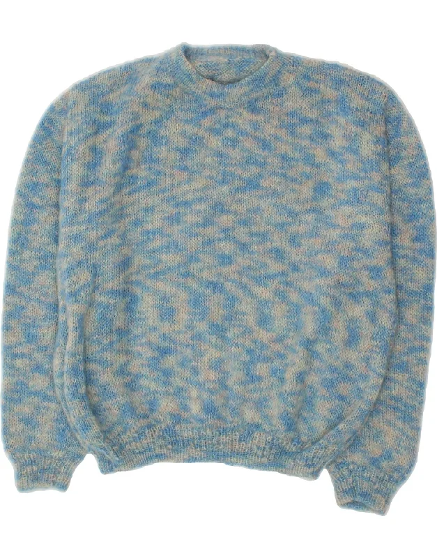 Limited Time Offer VINTAGE Womens Crew Neck Jumper Sweater UK 18 XL Blue
