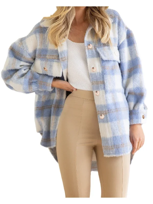 Amazing Deals Warm Winter Plaid Shacket