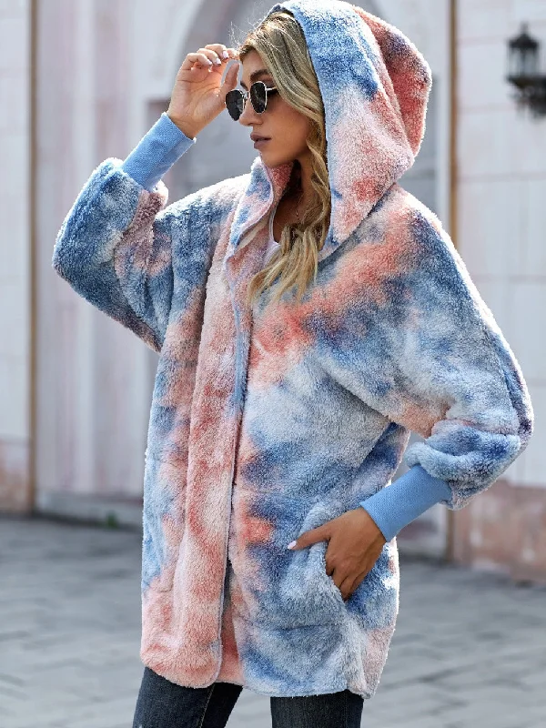 Great Bargains Cozy Tie-Dye Fleece Jacket for Women