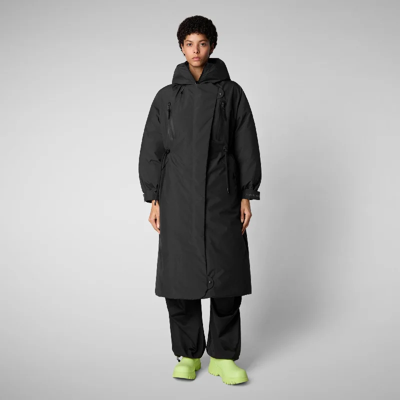Limited Stock PARKA CON CAPPUCCIO DONNA REIRA NERO