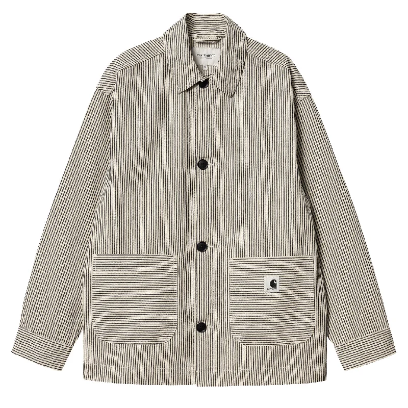 Fantastic Offers Carhartt WIP Womens Haywood Coat Haywood Stripe Wax/Black