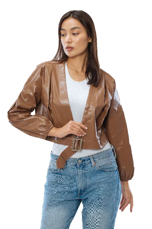 Final Sale Sassy Leather Jacket - Angelica Fleur