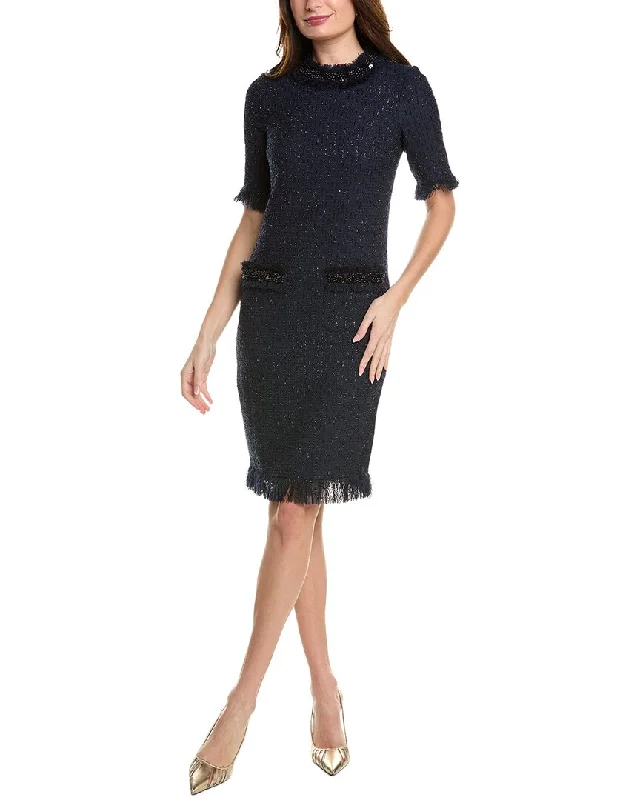 Limited Time Teri Jon by Rickie Freeman Tweed Sheath Dress