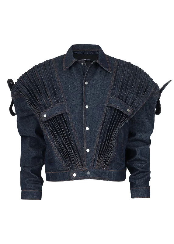 New Markdowns ACCORDION DENIM JACKET (BRUTE)