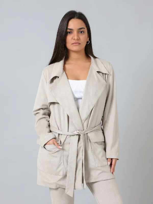 Lowest Price Suede Jacket With Belt  - Kady
