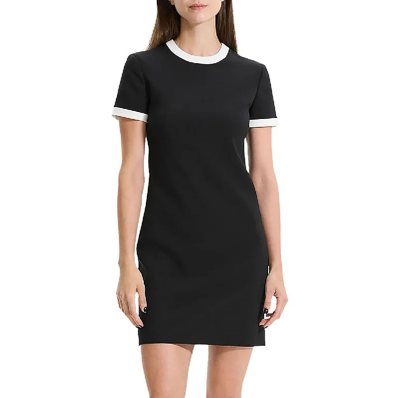 Crazy Deals Womens Short Sleeve Mini Sheath Dress