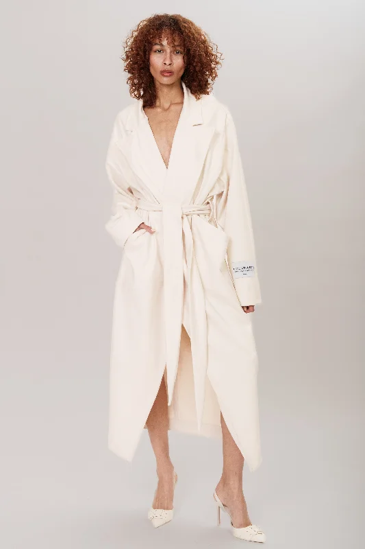 Hurry In TULIP COAT ECRU