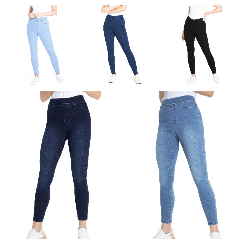 Deal Dash CityComfort Jeggings for Women - High Rise Skinny Jeggings