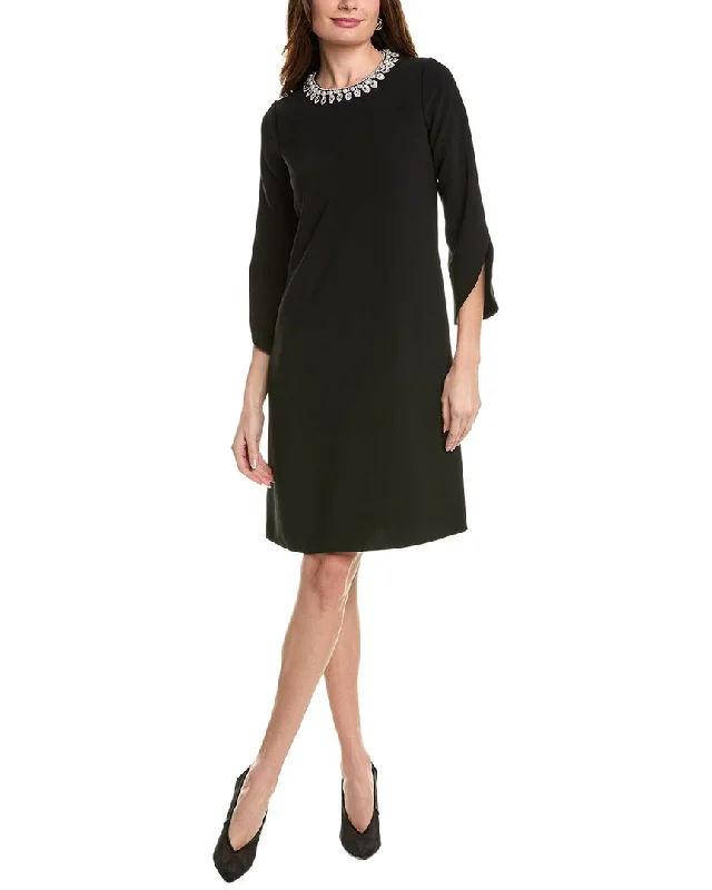 Unbeatable Prices Teri Jon by Rickie Freeman Crepe Shift Dress