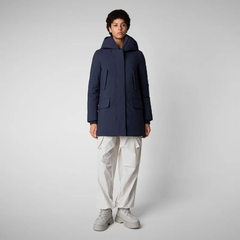 Exclusive Online Offer PARKA DONNA CON CAPPUCCIO SOLEIL BLU NAVY