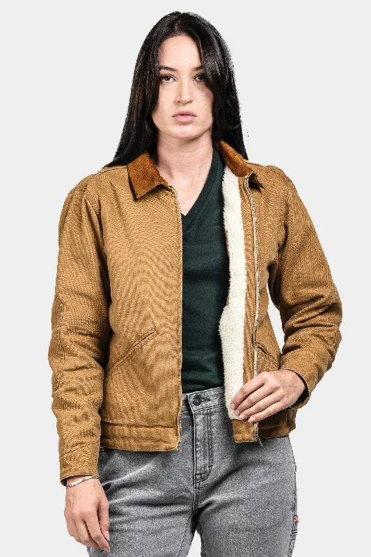 YEAR-End Sale Old School Trucker Canvas Work Jacket in Vintage Brown