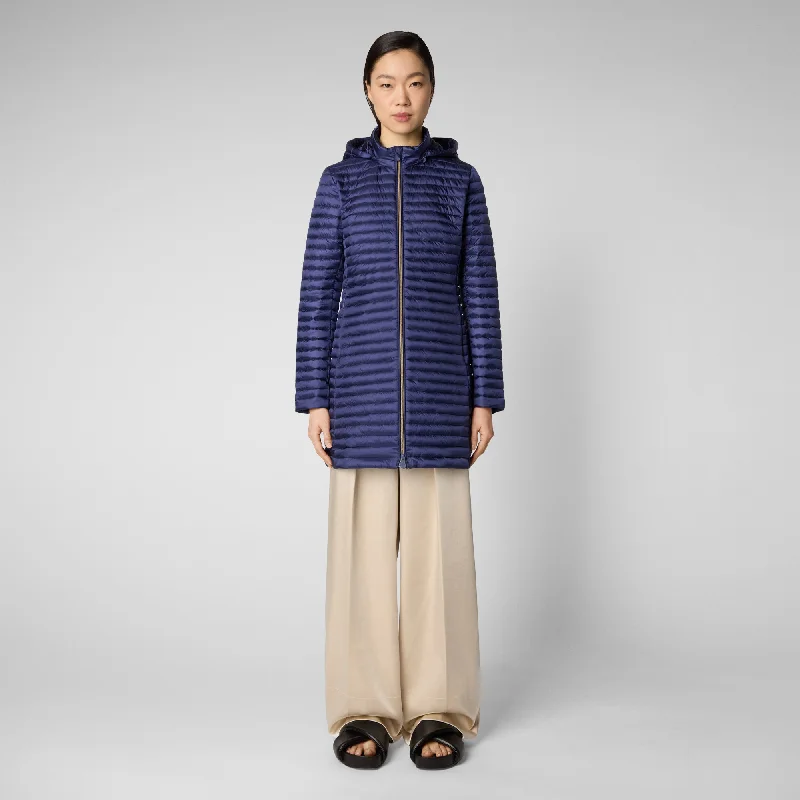 Overstock Piumino animal free donna Megs blu navy