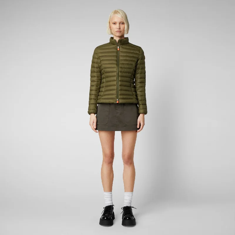 Best Bargains Piumino animal free donna Carly Verde oliva