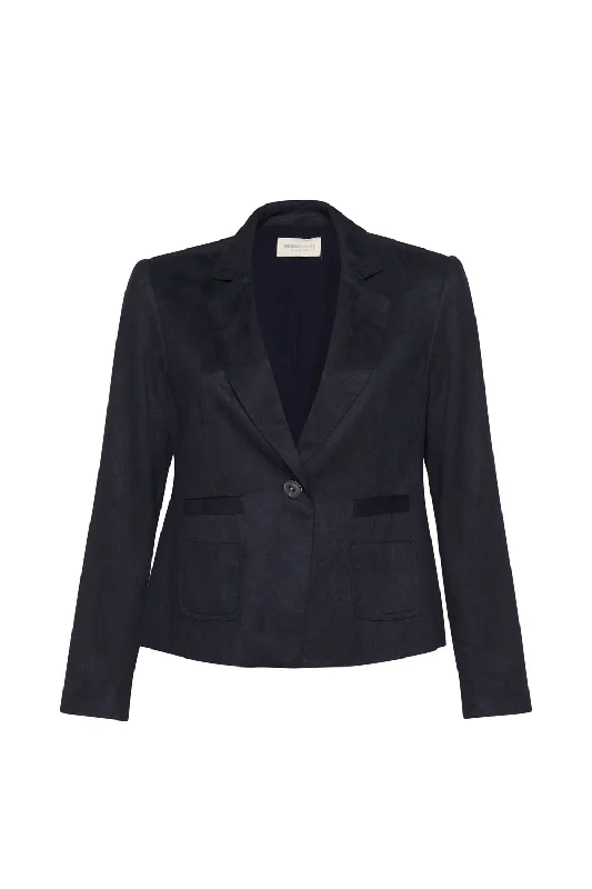 Limited Time Pat Suedee Jacket | Navy