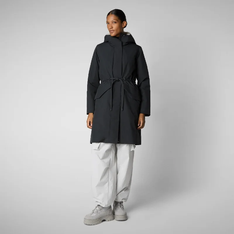 Price Break PARKA DONNA CON CAPPUCCIO NOELLE BLU NERO