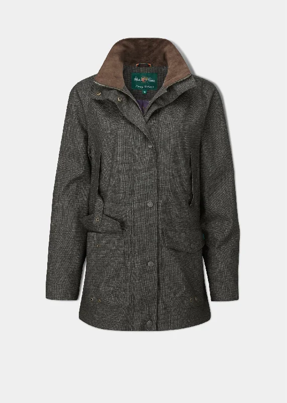 Hurry In Fernley Ladies Waterproof Field Coat In Hopsack
